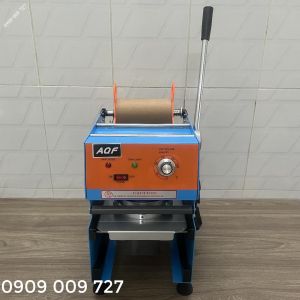 Máy dán nắp ly nhựa khổng lồ 1 lít